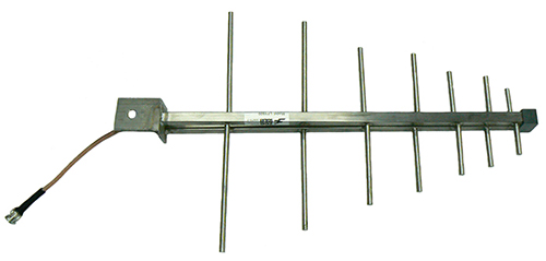 Broadband UHF log periodic, 304 stainless steel, 900-1200MHz, 250W, BNC female, 6dBi – 260mm